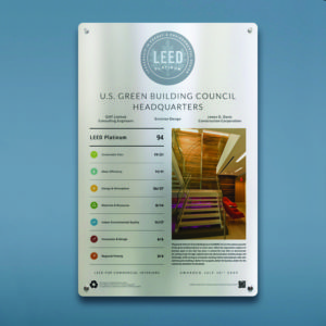 Full Color LEED Plaque
